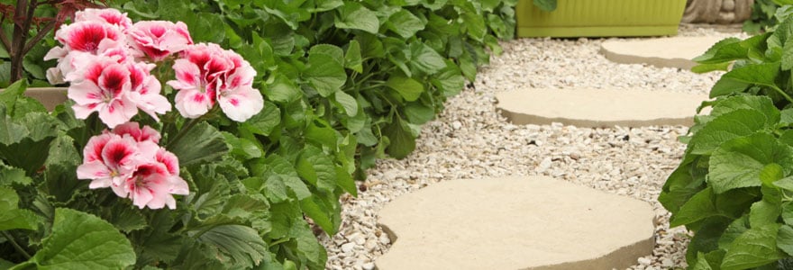 Aménagement d'une allée de jardin