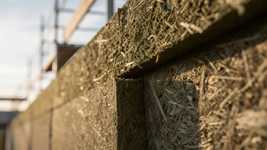 Immeuble en copropriété avec échafaudages pour travaux de rénovation énergétique de façade