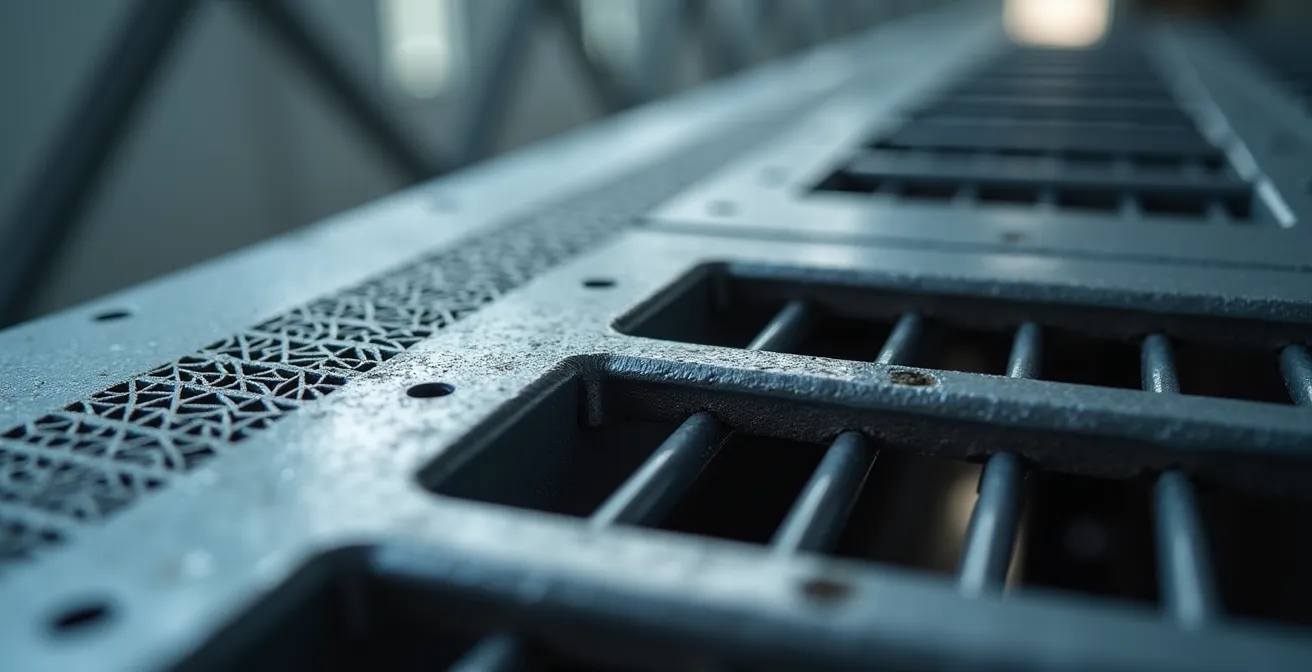 Système de ventilation double flux moderne installé dans un grenier